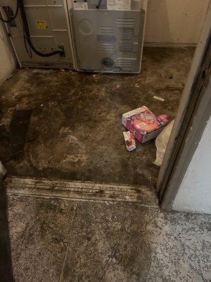 This is the garbage room inside on the first floor in building 1!