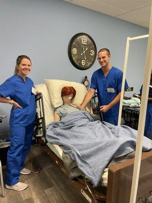 Nurse Aide / CNA Training Class at Moon River Nursing Careers in Ashburn, Virginia offered in partnership with the American Red Cross.
