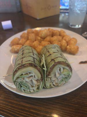 Mountain sandwich as a wrap