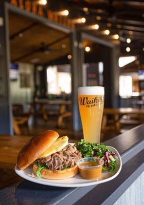 Pulled Pork Sandwich with Hana Hou Hefe