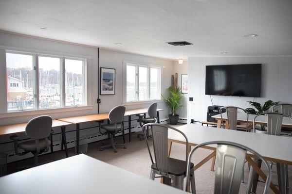 Coworking Space with Harbor Views