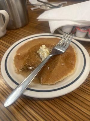 Hard non-fresh pancakes