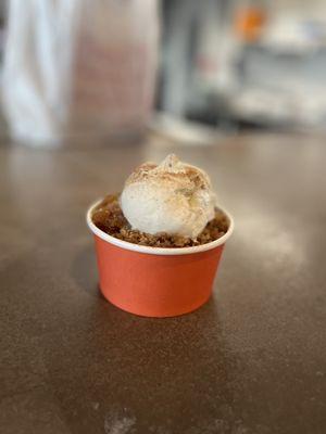 Sweet potato pecan cobbler
