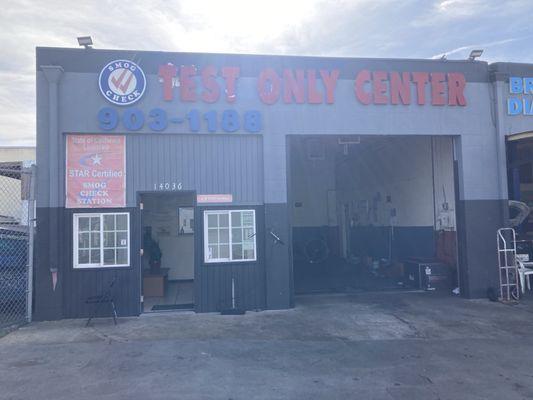 Smog Check Test Only Center