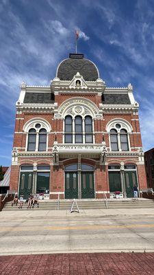 Front of the theater