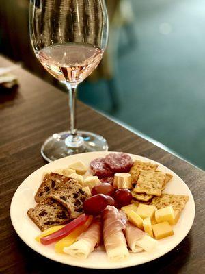 Beautiful little charcuterie plate with this exquisite wine tasting....