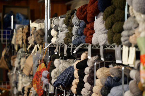 View of the wide variety of products.