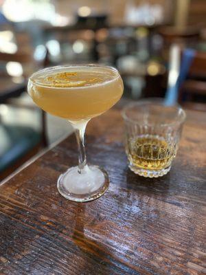 Michael's Pollen (yum!), and a shot of Glenfiddich 12