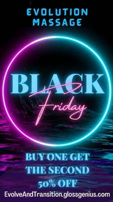 BLACK FRIDAY SALE!! 50% OFF
ENDING MONDAY 29TH AT MIDNIGHT