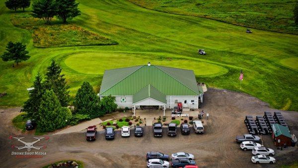 Aerial Photograph of Hales Mills County Club taken by Drone Shot Media