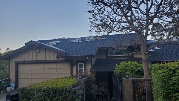 Work in progress. Some of the crew today were part of the crew 26 years ago that replaced our original roof.