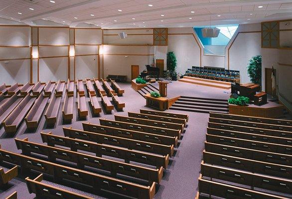 Inside the auditorium