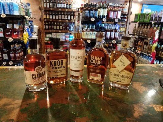 Wide selection of alcohol