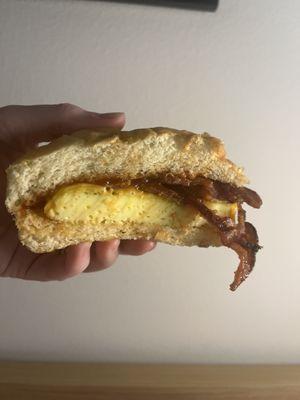 BEC sandwich with chipotle ketchup. Good but standard.