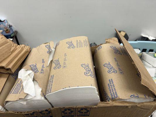 Box of Scott napkins for $10