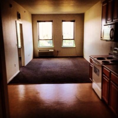 Apartments here look like small prison cells.