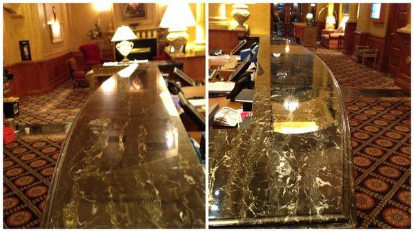 Commercial Marble Bar Restoration and Polishing