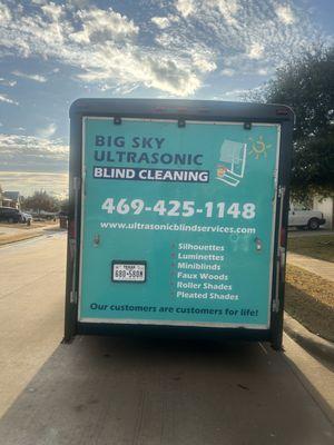 Big Sky Ultrasonic Blind Cleaning