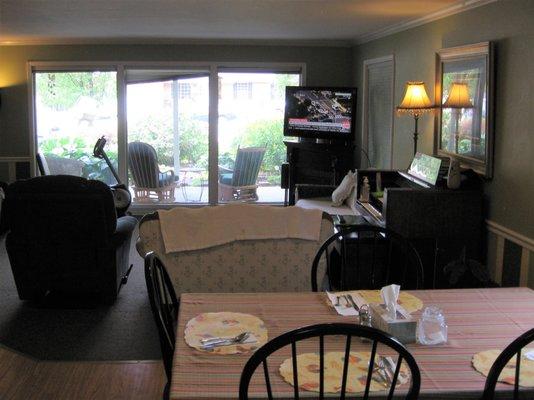 Comfortable Living and Dining area.