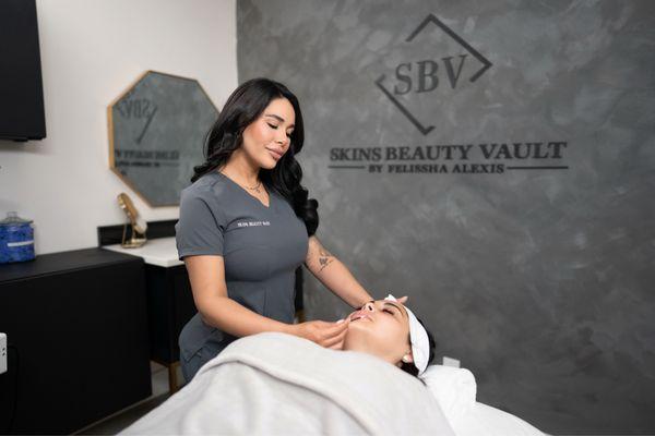 We welcome you to come visit us and meet Felissha our Esthetician. She will go ahead and suggest what facial treatment best suits you
