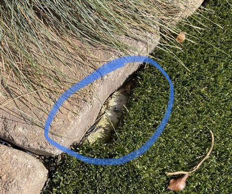 Some kind of tape meant to hold it.