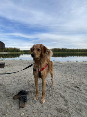 Posing for the camera