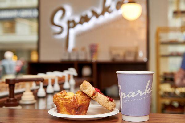 Enjoy coffee and fresh baked goods from Spark*d to help you tackle your day!