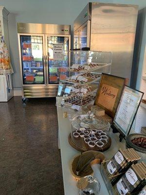 Food grab and go and chocolate