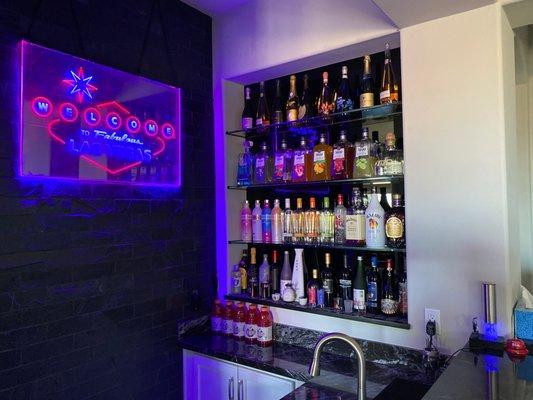 Peter designed and implemented my bar area.