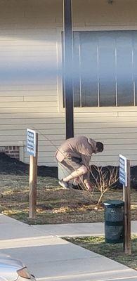 Picking up his drugs