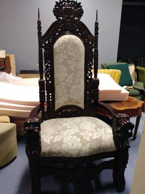 a King's Chair, 6 feet 3 inches, only one of its kind!