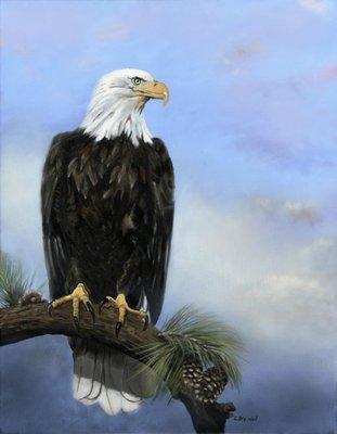 American Bald Eagle oil painting available at Olde Masters Galleria