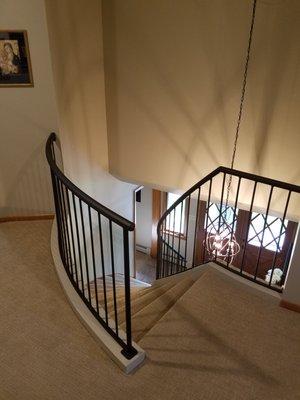 Custom bronze colored railing
