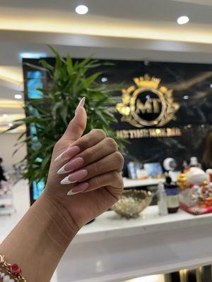 Long Acrylic french tips