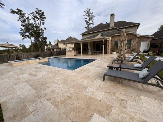 Back patio/ pool deck wash