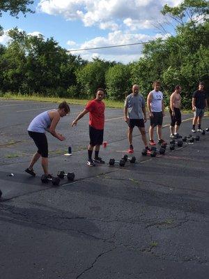 Great outside WOD... Oh summer!