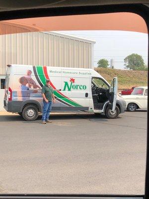 Delivery driver, Mike Ford - patient, understanding, listens & cares about customers - sincere as they come. Norco your lucky to have him!