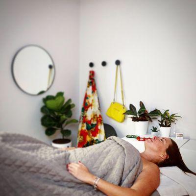 One of our relaxing treatment rooms.