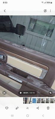 Example of dust left in vehicle