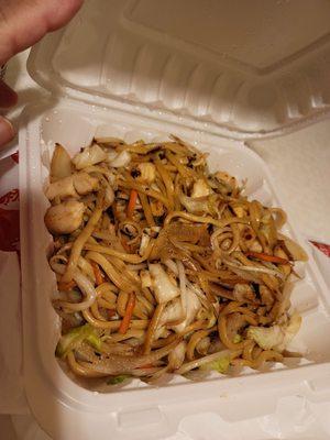 Chicken chow mein dish:)