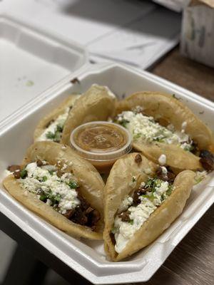 Puffy Tacos- Carne Asada and Al Pastor FTW!!!