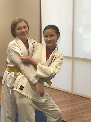 Jujitsu hip throw. Ogoshi