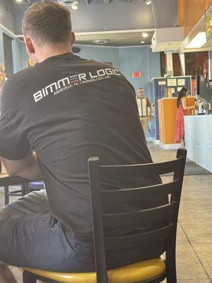 Random customer wearing your shirt.