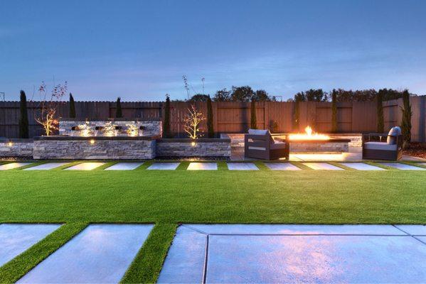 Artificial turf installation