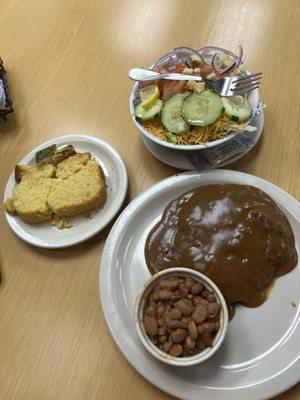 Salisbury steak. It was delicious
