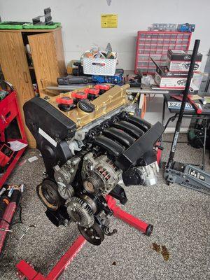 2004 Volkswagen Passat 1.8T engine rebuild and performance modifications.