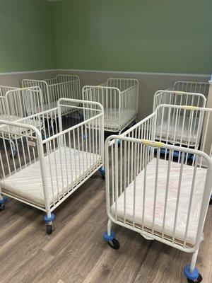 Cribs in Infant Room