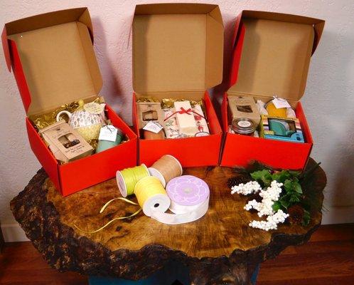 Gift boxes.