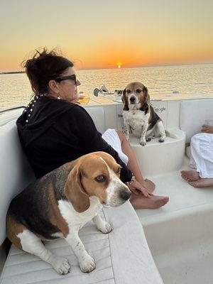 Maudie and Mabel on the cruise