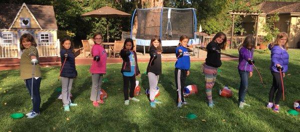 An intro fencing class for a group of friends is a great idea!